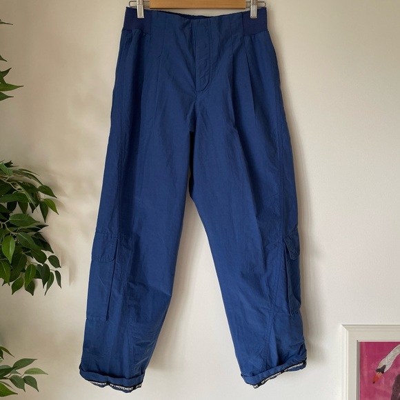 NEW Free People Mesmerize Me Solid Pants In Blue Flame - Picture 15 of 16